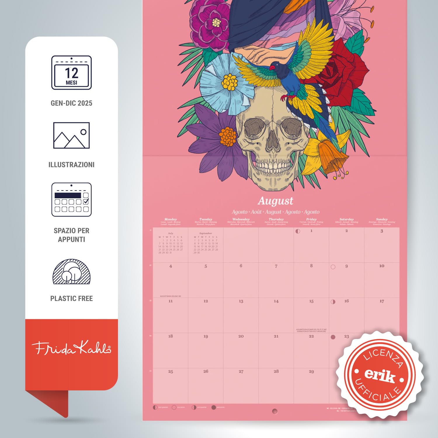 Calendario Da Muro 2025 Looney Tunes - 30x30 Cm, 12 Mesi + Poster In Omaggio - Foto 8