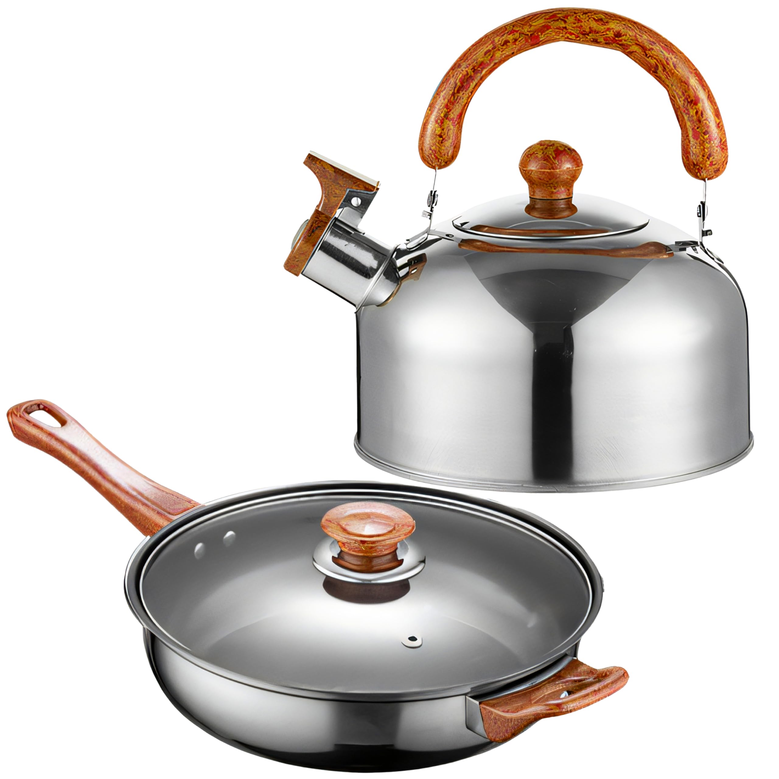 Topfset Induktion Linnuo Topfset Topf Pfannenset 7tlg - 3 Töpfe Mit Glasdeckel & 1 Pfanne Töpfe Set