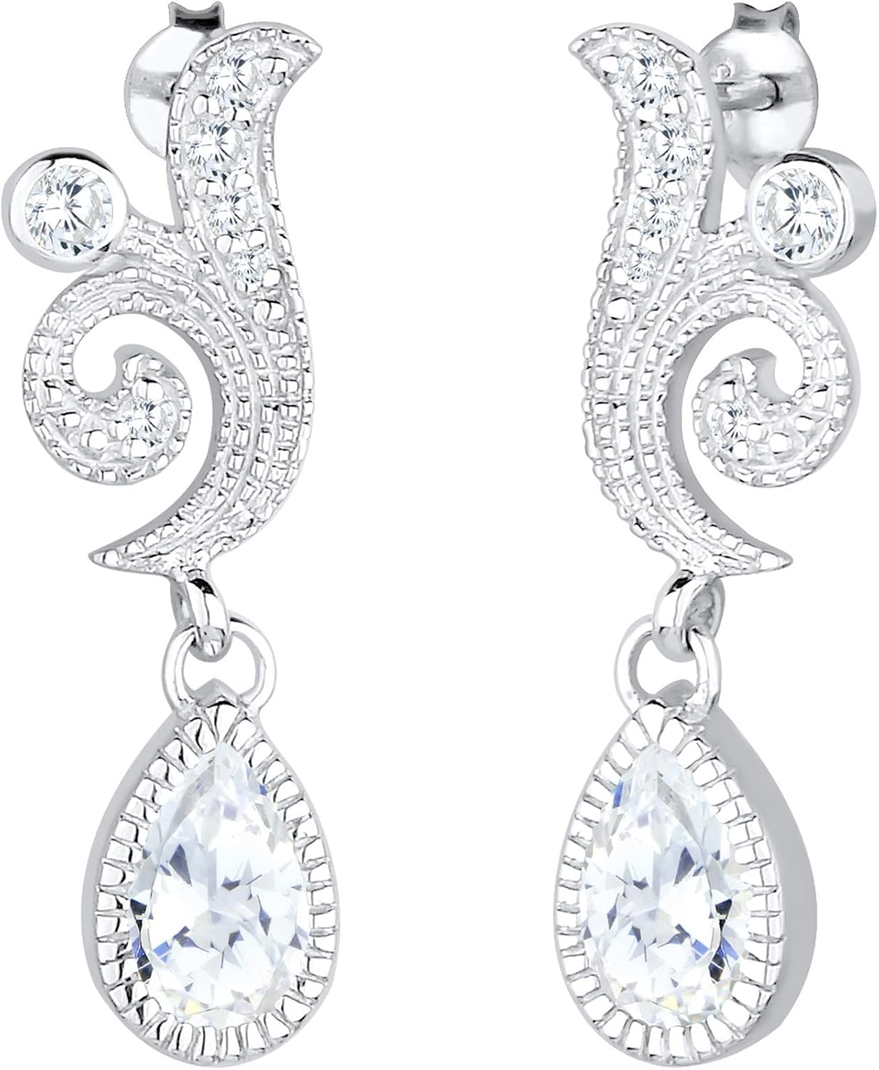 Elli Orecchini A Perno In Argento 925 Placcato Oro Rosa | Gioiello Donna Elegante E Moderno - 2