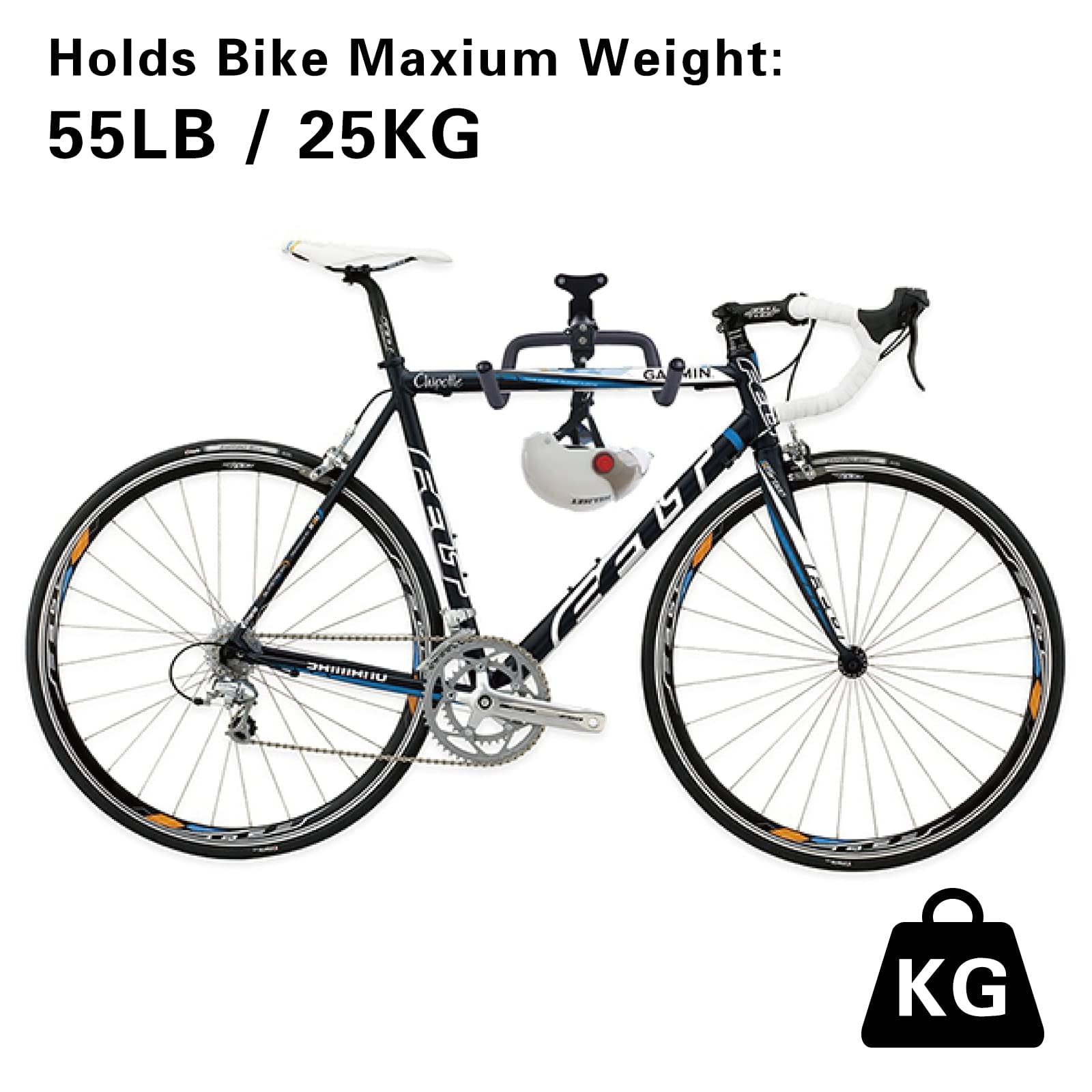 HASTHIP® Bicycle Wall Mount Stand, Heavy Duty BikeHanger for Home & Garage, Foldable Retractable Wall Mounted Rack Cycle Hanger Mount Rack for Indoor & Outdoor Storage Hanging Stand MTB Cycle 1