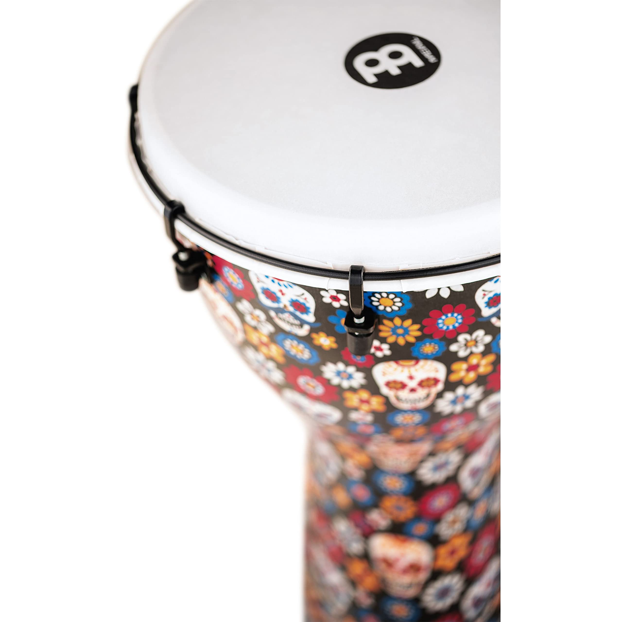 Meinl Percussion Djembe (tutte le stagioni) con guscio e testa sintetici, serie Alpine - NON MADE IN CHINA - 12" Medium Size tuned meccanicamente 2 ANNI (ADJ12-DA)