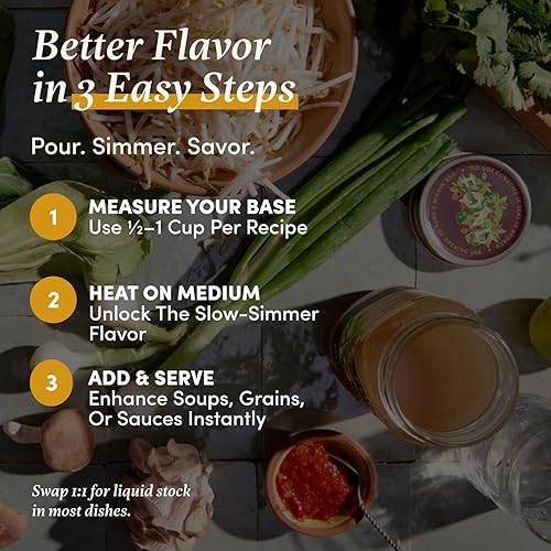 Miniatura 7 de FOND Caldo regenerativo de hueso de res alimentado con pasto  Caldo de carne a fuego lento para un sabor rico y nutritivo, rico en nutrientes,