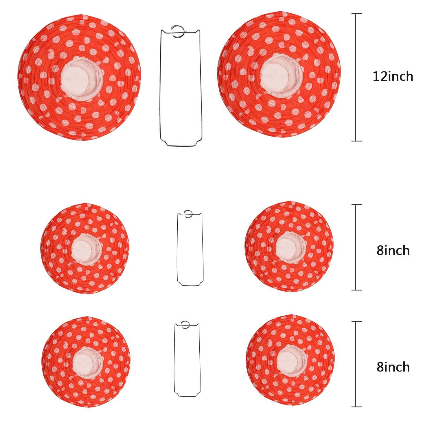 Lanternes Papier Champignon X3 - Décoration Féérique Pour Jardin Et Intérieur
