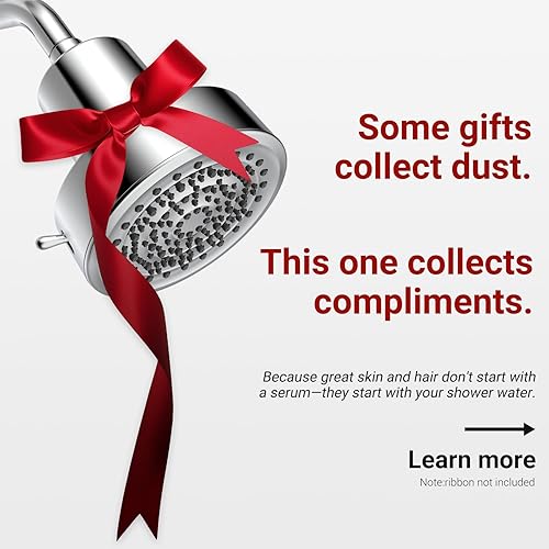 Miniatura 9 de Cabezal de ducha filtrado para cabello y piel más saludables elimina el cloro y los metales pesados, alta presión, 6 ajustes de modo, filtro de