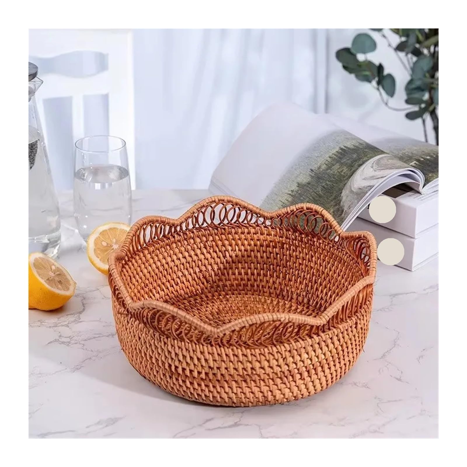 Cestini Portaoggetti In Vimini Intrecciato Cestini portaoggetti in rattan