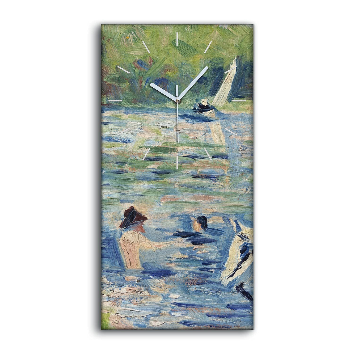 Horloge sur Toile sans tic-tac Salon et Chambre Tableau Mural Silencieux d'Art Moderne