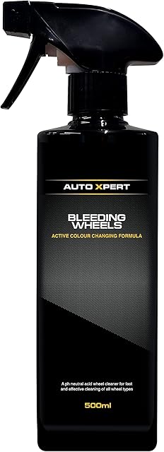 Auto Xpert Bleeding Wheels | 500ml | Fast Acting Car Wheel Cleaner | Extreme Iron Contamination Fallout Remover | pH Neutral | Safe on All Vehicle Surfaces | Alloy Wheel Cleaner | Easy To Use