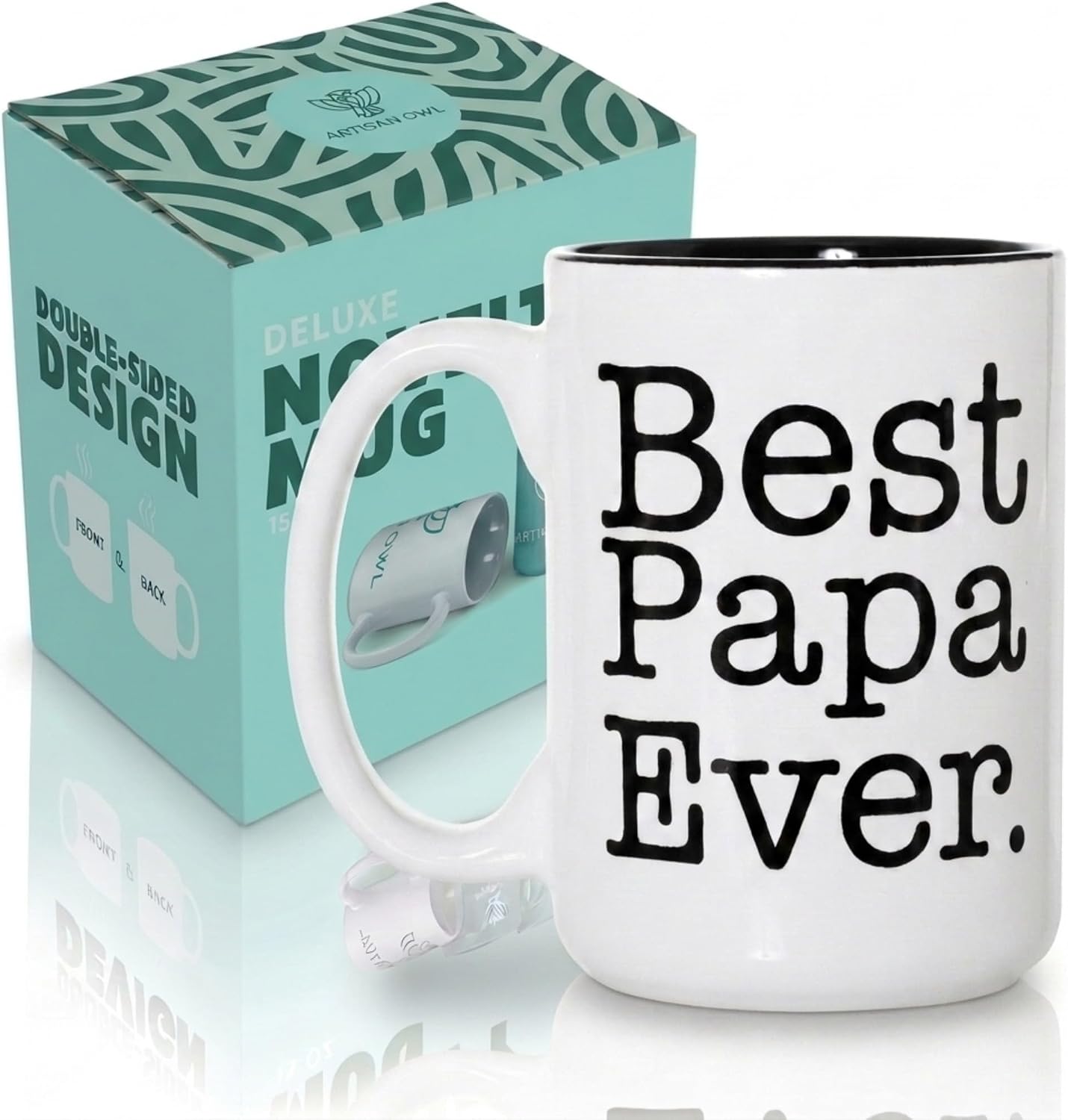 YulaCreative Husky Papa Ceramic Mug 15oz