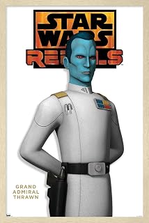Trends International Star Wars: Rebels - Grand Admiral Thrawn Feature Series Wall Poster, 34L x 22.4W, Blonde Framed Version