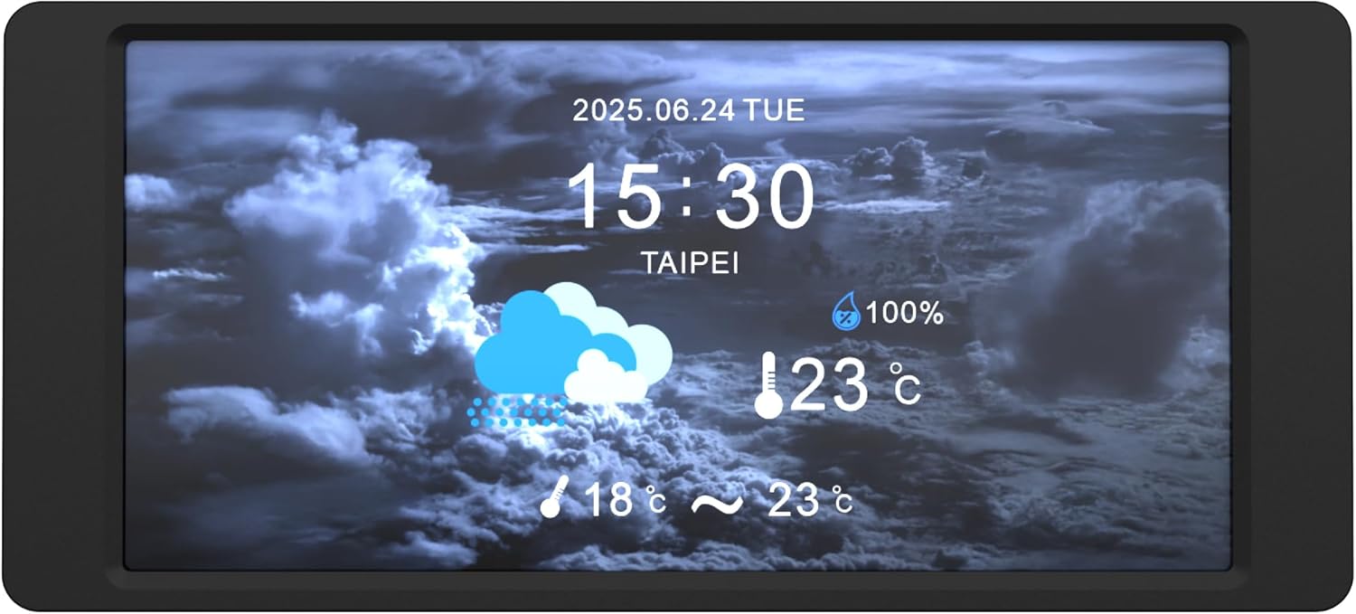 Thermaltake 6.0 Inch LCD Screen Kit; 1480x720p; TTRGBPlus 3.0 Supported; Type-C to USB (9-Pin); Standalone; Black; AC-079-OO1NAN-A1
