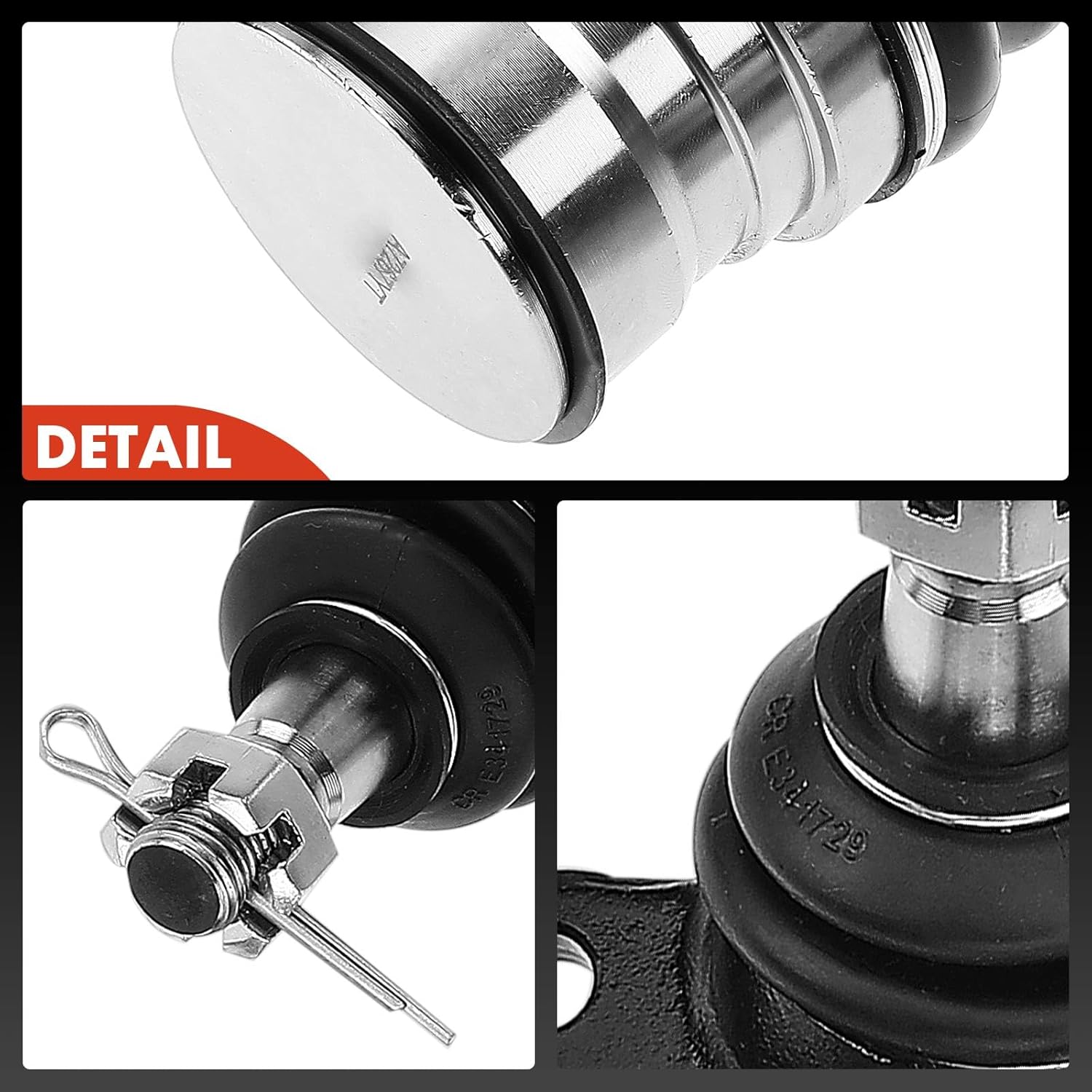 A-Premium Set of 4, Front Upper & Lower Ball Joints Kit, Compatible with Dodge Durango 1998-1999, Dakota 1997-1999, 4WD Only