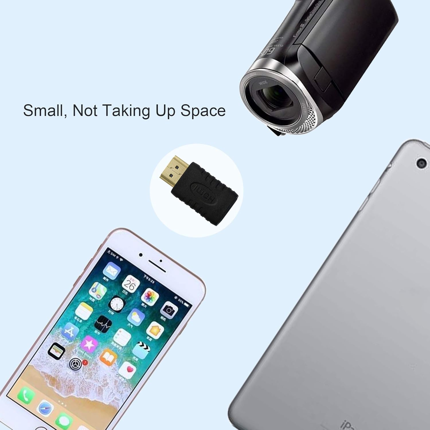 GINTOOYUN Mini HDMI Female to HDMI Male Adapter,Mini HDMI Type C to HDMI Type A Converter for Camera,Computer Graphics Card,Tablet - Image 5