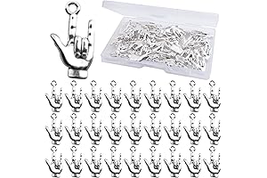 50-Pack I Love You Hand Sign Charm Pendants