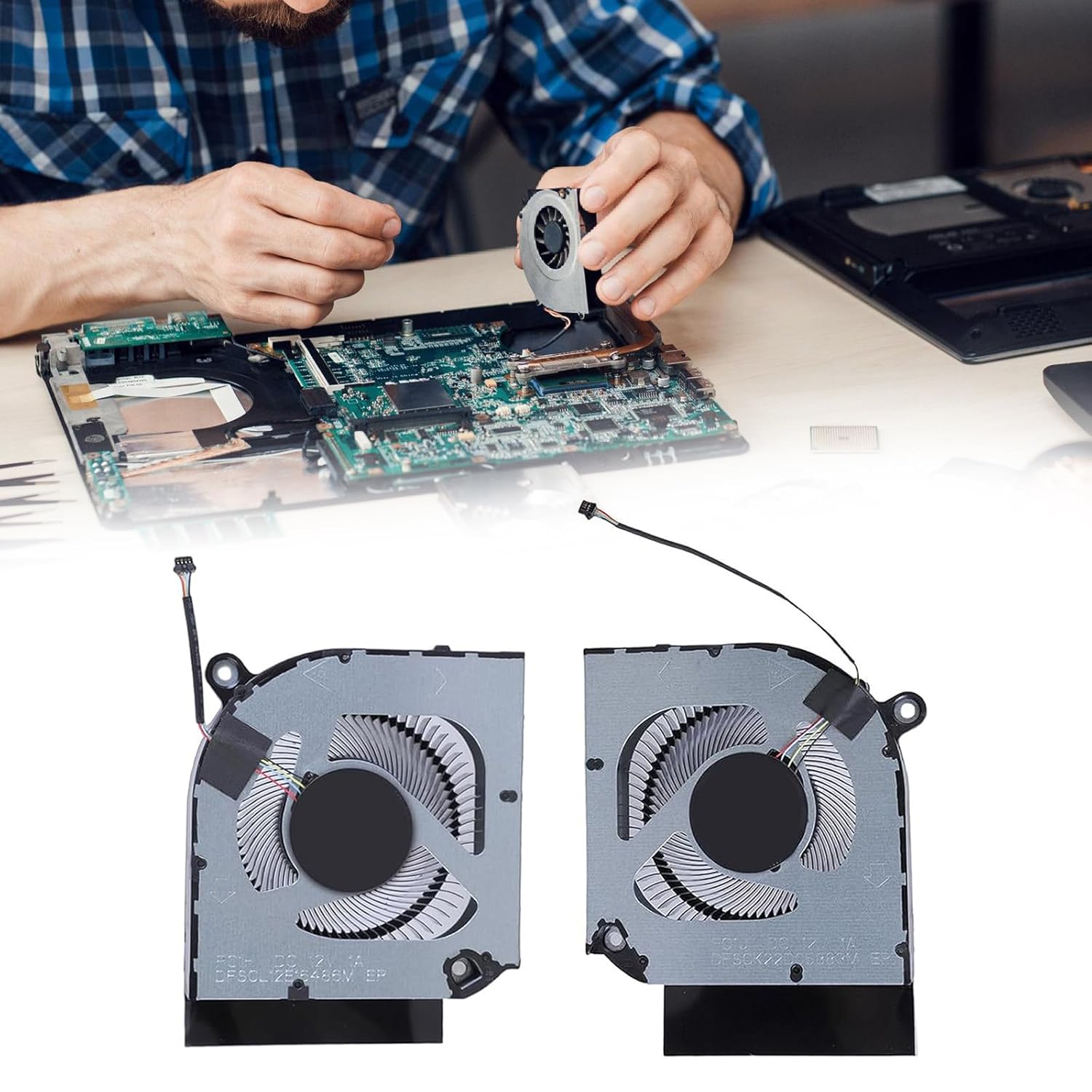 ラップトップCPU GPU冷却ファンDC12V 1A 4PINコンピューターラジエーター16 PHN16-71 PHN18-71ラッ