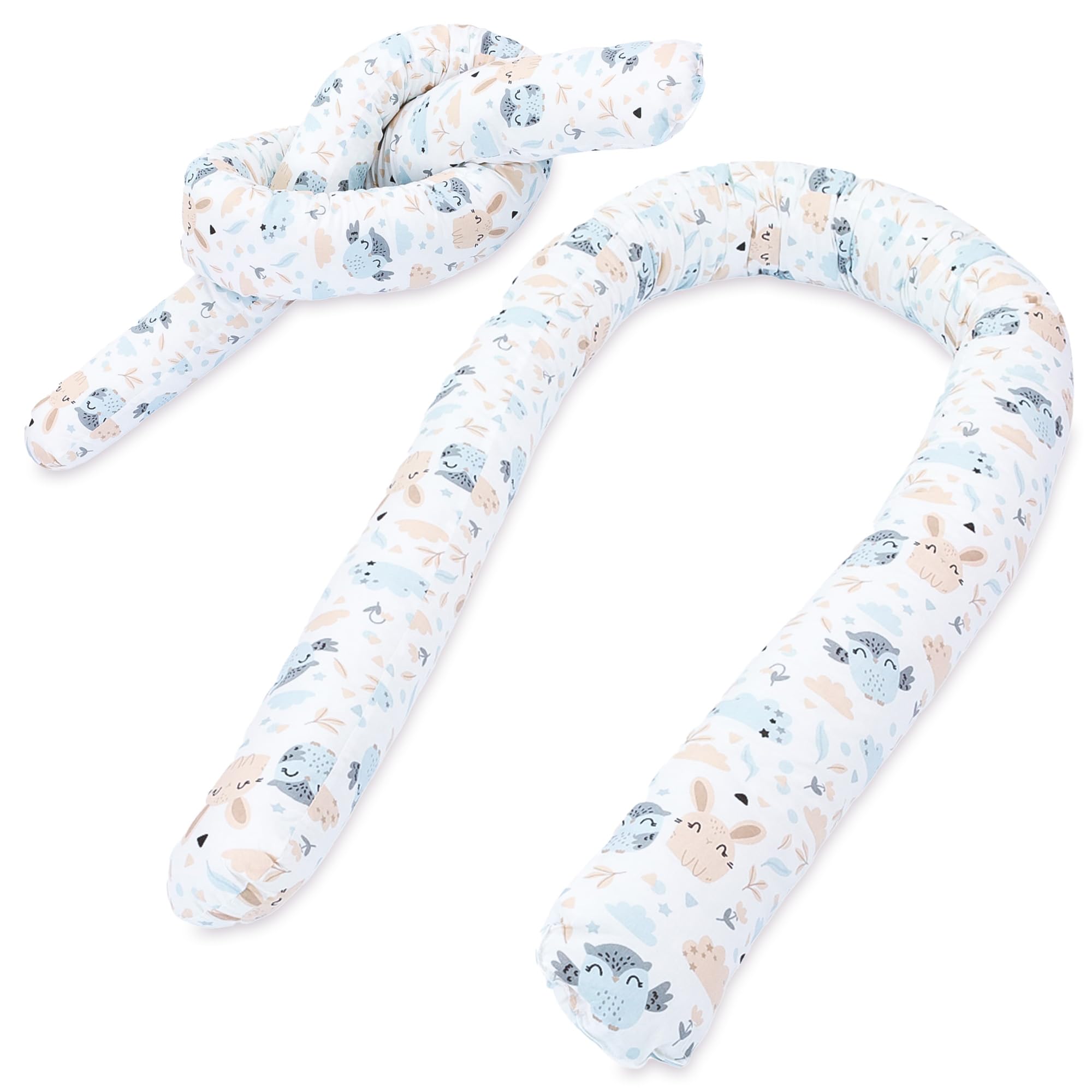 Image secondaire de Coussin Serpentin XXL Totsy Baby - Protection de Lit Étoiles Grises