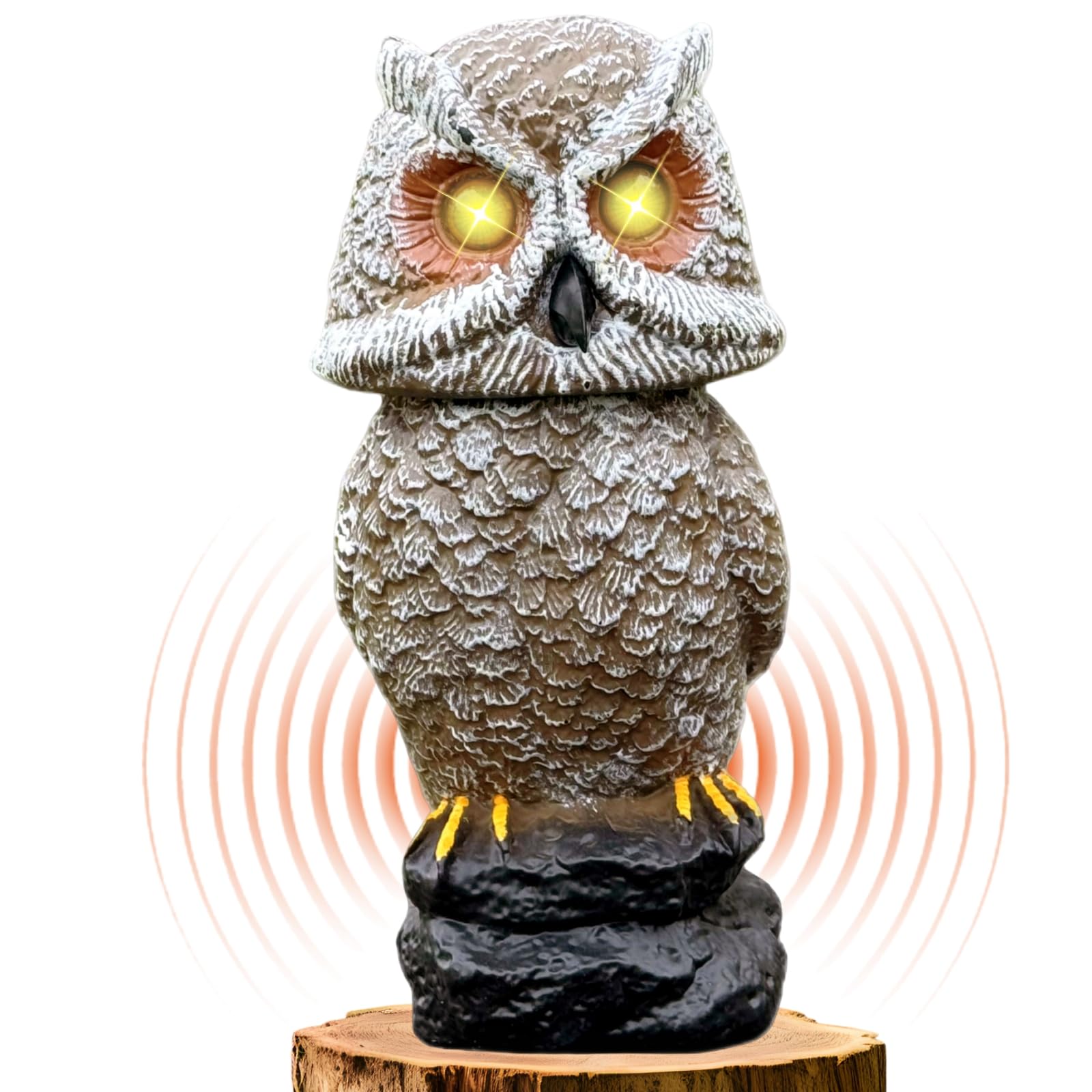 OwL デモ Amazon.com: Ugold Solar Powered Owl with Motion Detection, Silent
