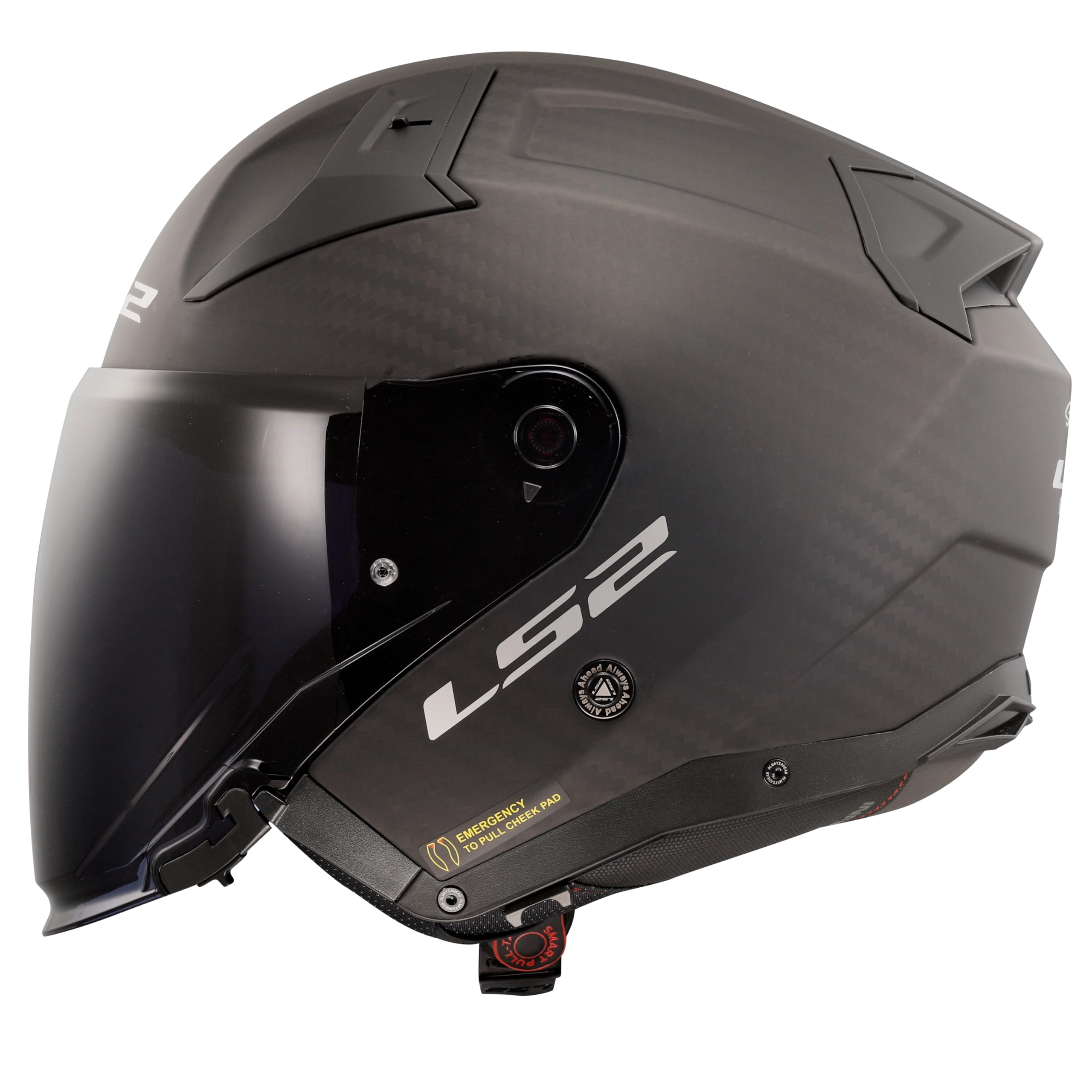 LS2, Casque Moto Jet INFINITY II CARBON Matt Carbon, M