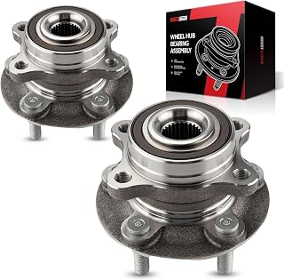 Torchbeam Pair 512498 Front Rear Wheel Hub Bearing Assembly for 2013-2020 Ford Fusion, 2013-2016 Lincoln MKZ, Ford Police Responder Hybrid, Ford SSV Plug-in Hybrid Wheel Bearing 5 Lugs W/ABS
