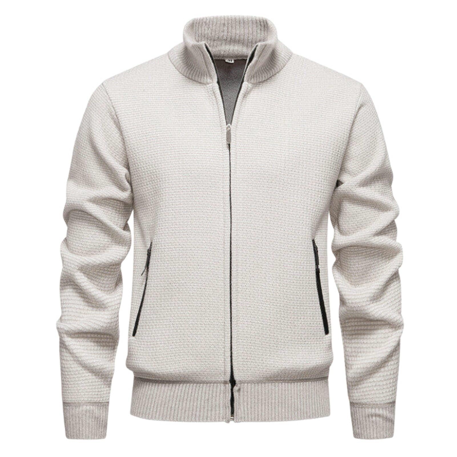 Pull en tricot col montant homme maille premium au design soigné - 8