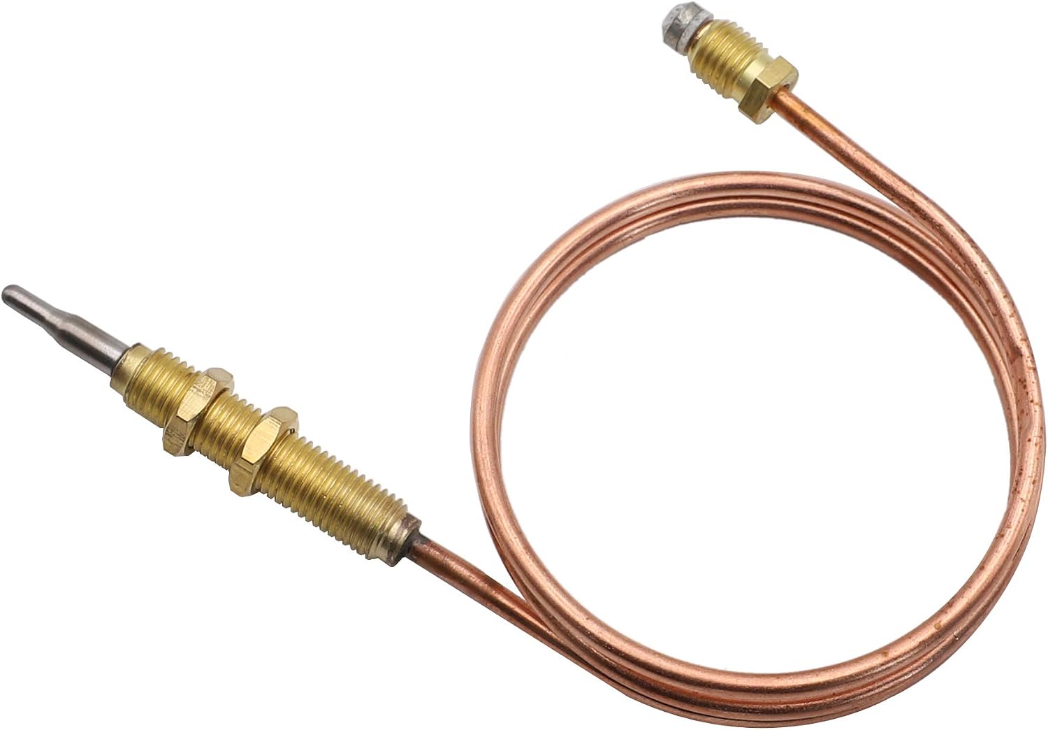 METER STAR Propane BBQ Grill, Firepit, Fireplace Heater Universal Gas Thermocoupler Sensor M8x1 Thread,Length 600mm/24inch