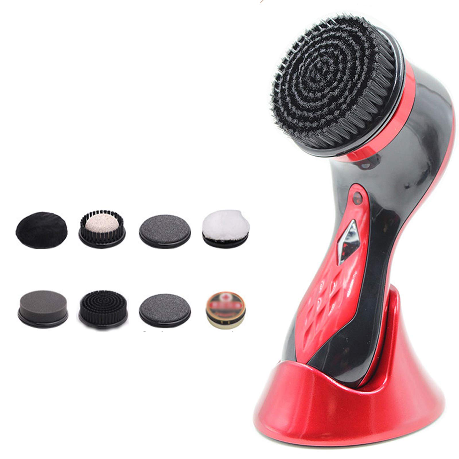 Cireuse à Chaussures électrique Portable - Fonctionne Sur Piles, Avec 4 Têtes De Brosses, Pour Cuir Et Sièges Auto - 9