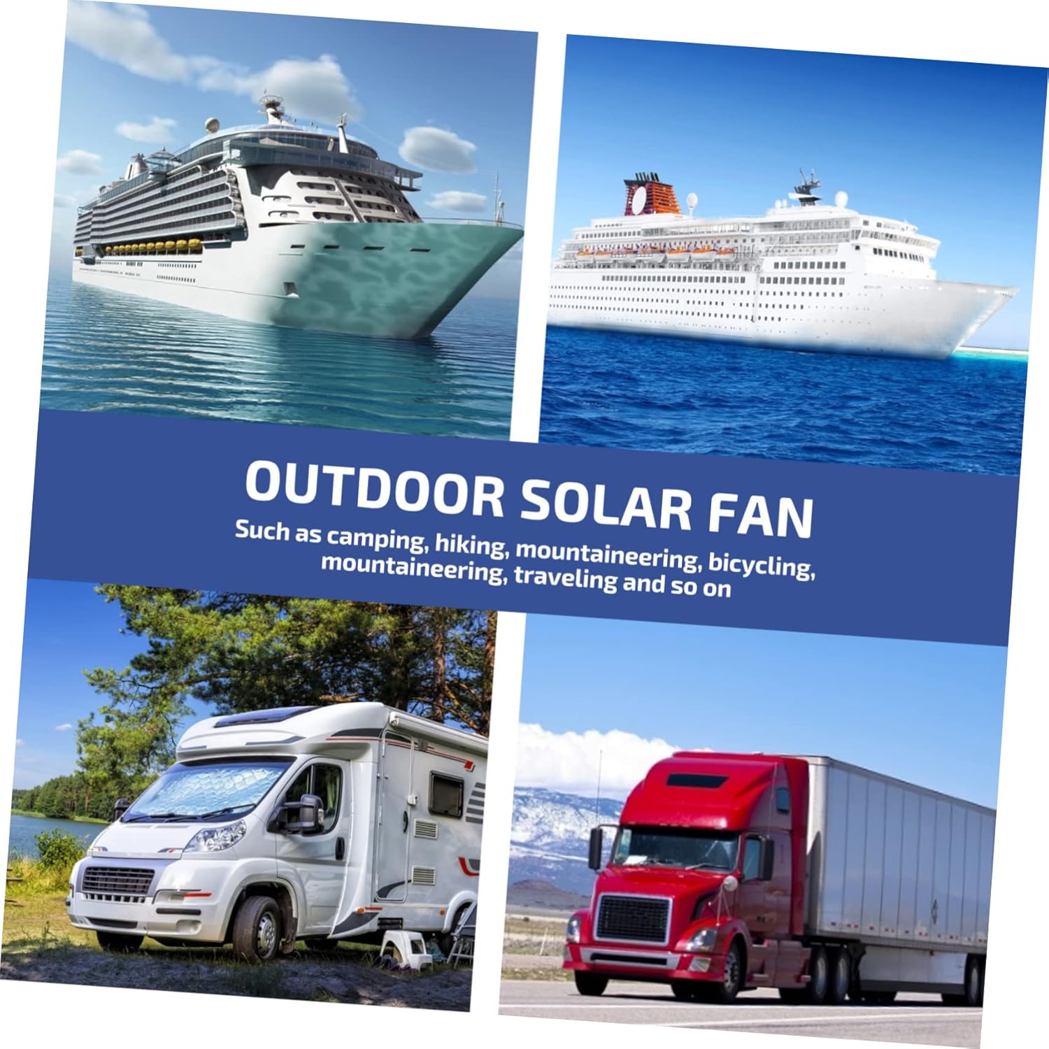 GALPADA 1set Solar Panel Fan Cooling System for Chicken Greenhouses Rvs and Camping Energy Efficient and Portable Solar Powered Ventilation Fan