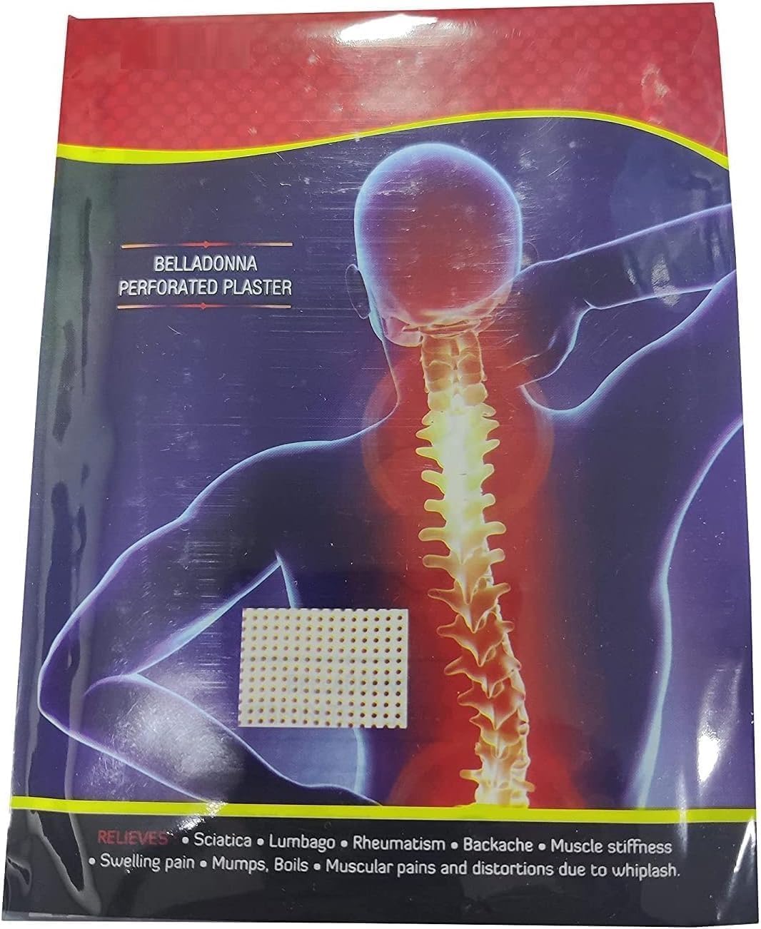 SA Belladonna Perforated Plaster (10cm x 16cm) - 10 Sheets x Pack of 1