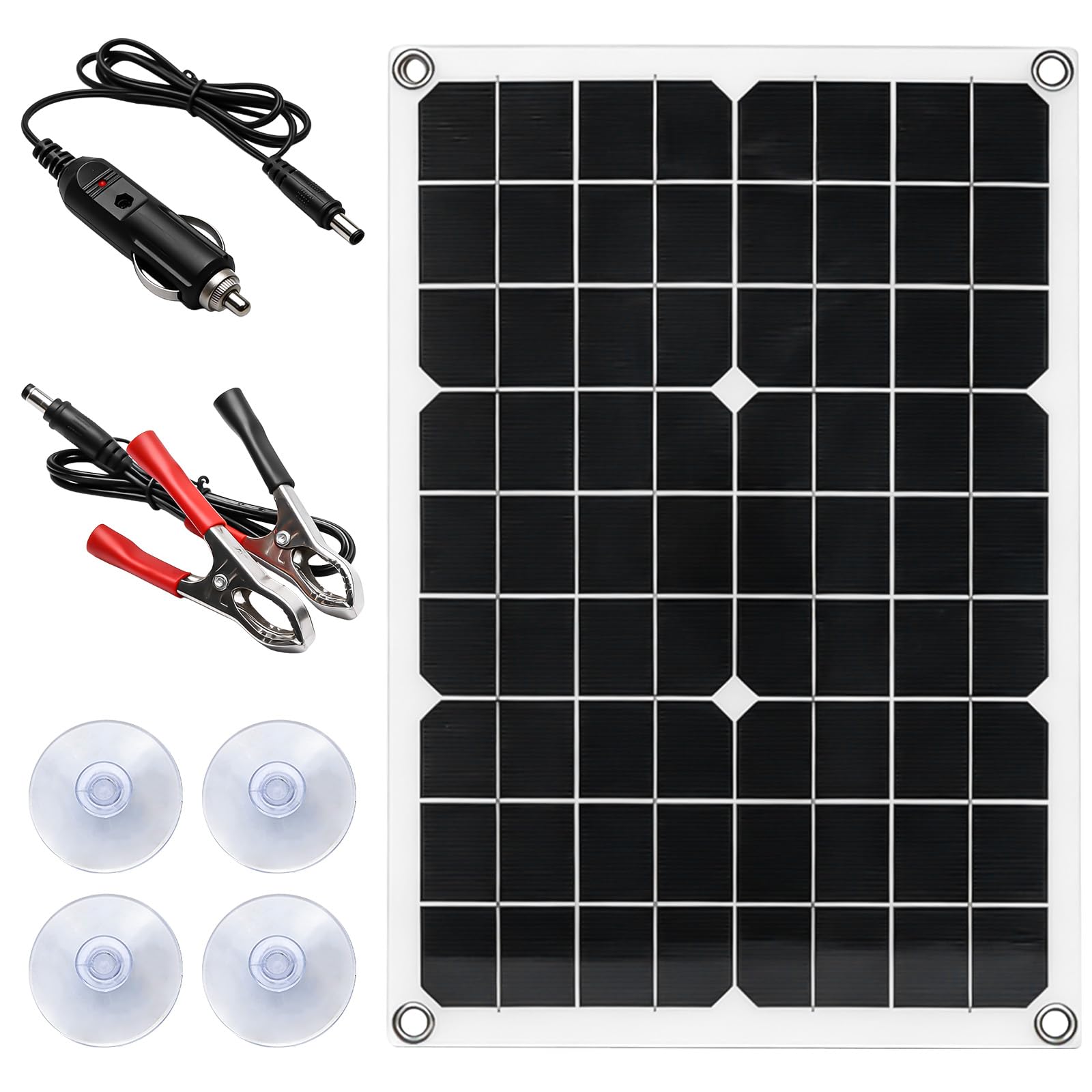 Chargeur solaire portable 20W et panneau solaire 15V pour batterie de moto