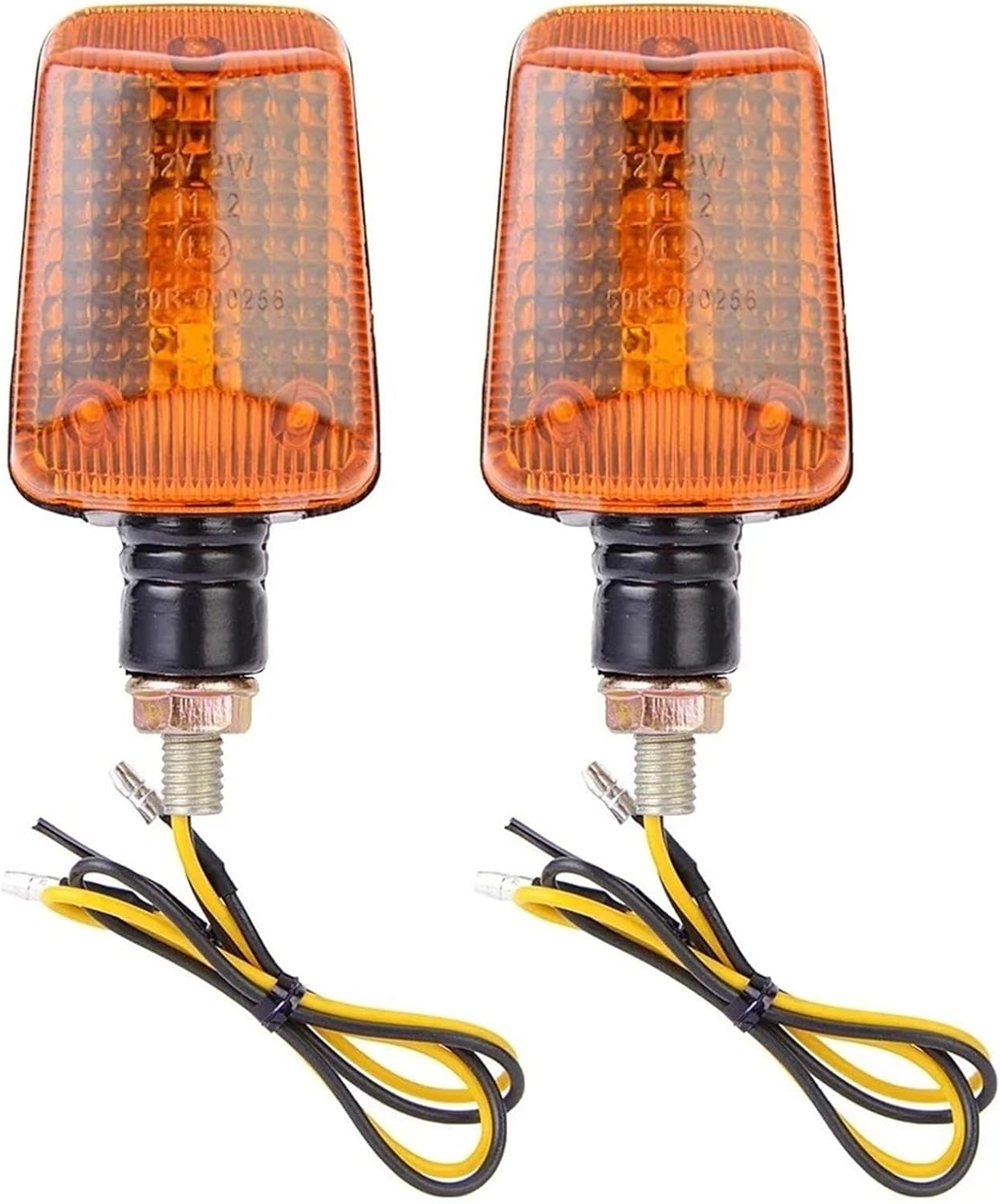 オートバイのインジケータライト 2個インジケーターライト 12V 点滅灯 アンバーターンシグナル のために スズキ オートバイ用 ラ