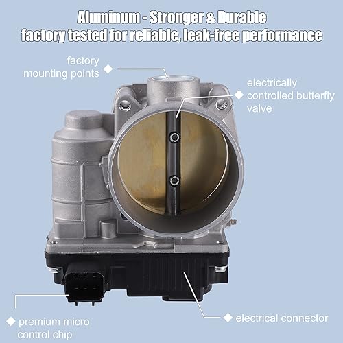 Miniatura 3 de X AUTOHAUX Conjunto de cuerpo electrónico del acelerador con actuador TPS para INFINITI I35 FX35 para NISSAN ALTIMA 3.5L 161198J100 977563 977-563