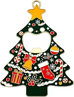 Multi-functional Magnetic Refrigerator Christmas Tree Bottle Opener, | Tree Bottleopener For Old People, Women, Holiday Party, Home Kitchen, Wine, Bartender, Bar, Pocket, Fridge,