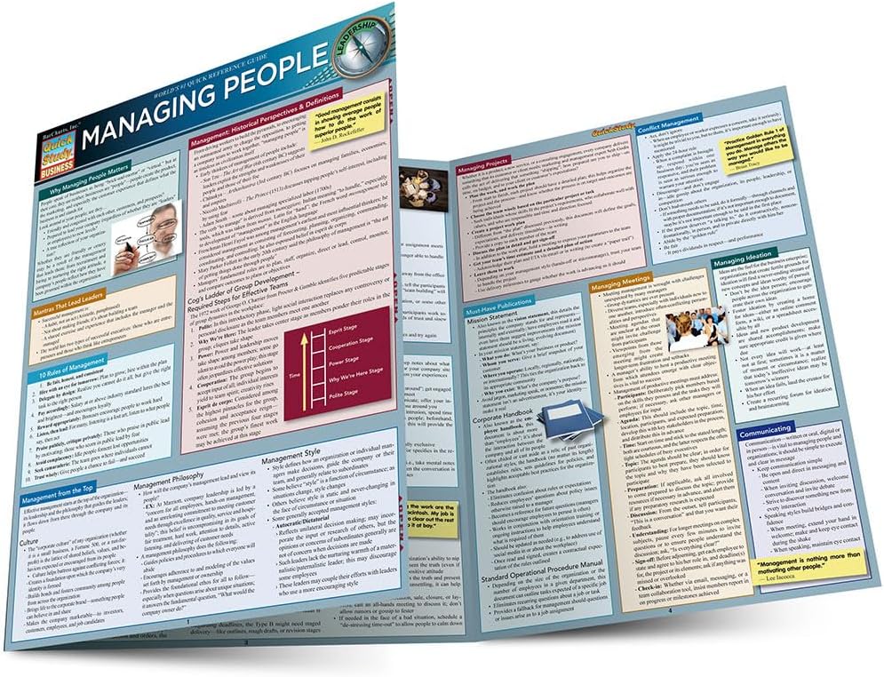 Managing People: a QuickStudy Laminated Reference Guide (Quick Study Business)