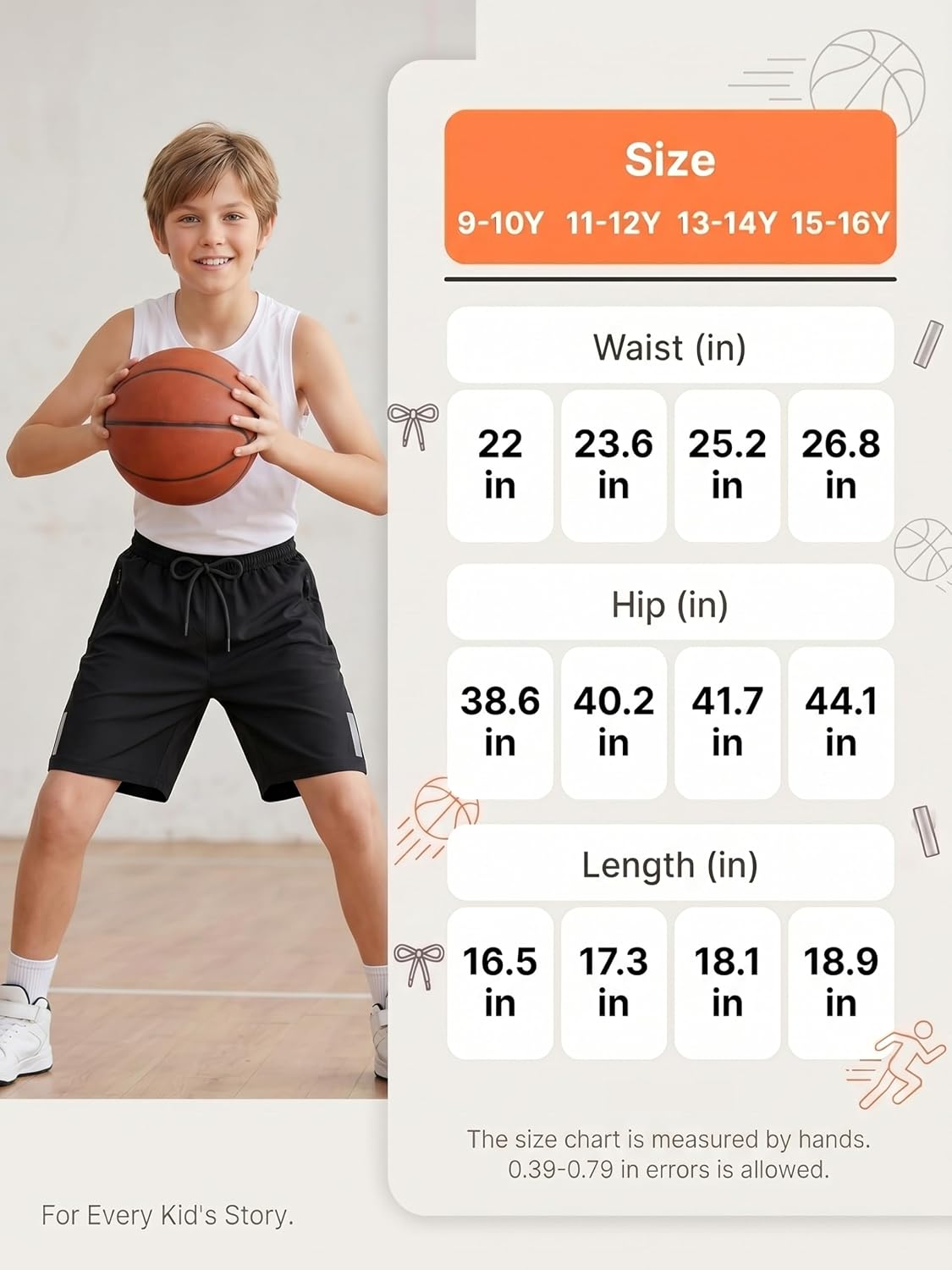 3 Pack Boys Quick-Dry Athletic Shorts with Zipper Pockets&Adjustable Drawstring Lightweight Running Short for Sports