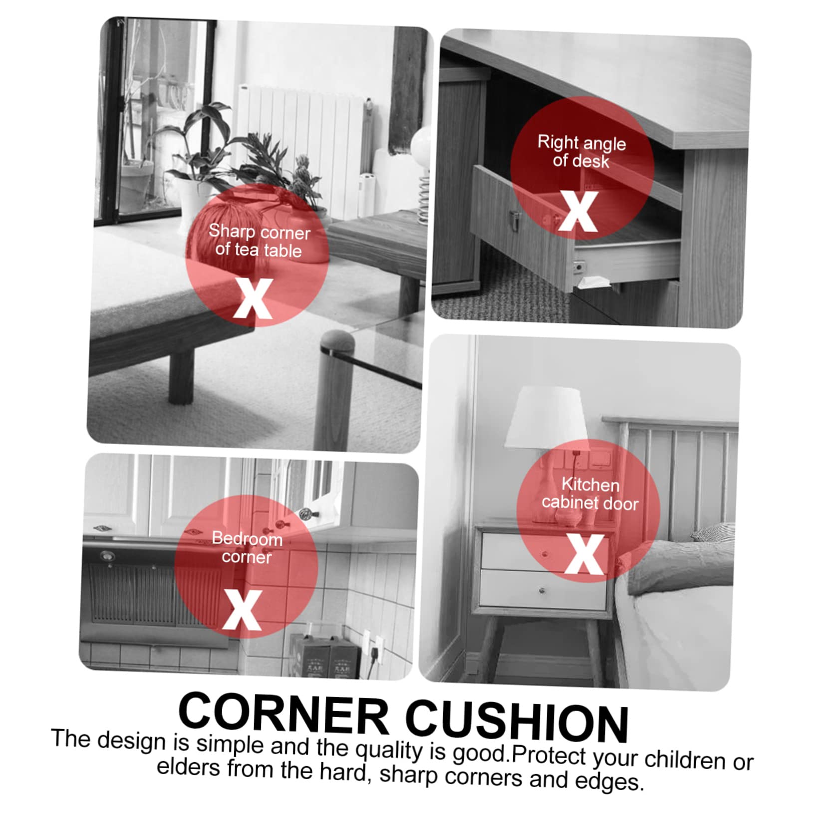 MUCKLILY 200pcs Packaging Edge Protectors for Shiing Box Cardboard Corner Protectors Plastic Corner Protectors for Shiing Furniture