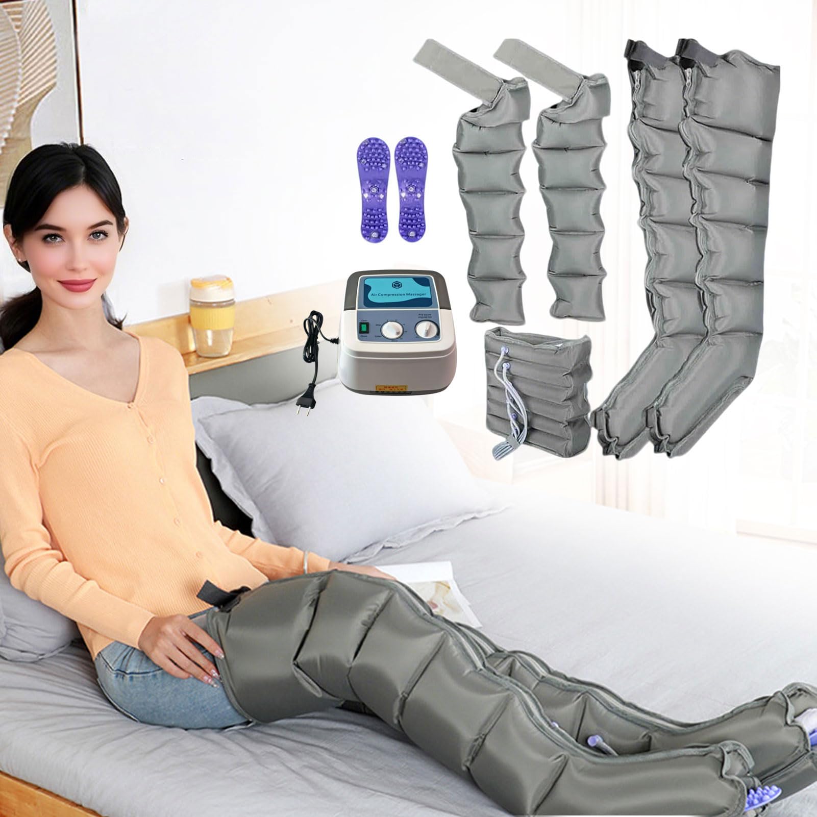 Ciśnienioterapia nóg i brzucha, buty ciśnieniowe drenaż limfatyczny, drenaż limfatyczny całego ciała, masaż ciężkich, bolesnych nóg, urządzenie do preszoterapii