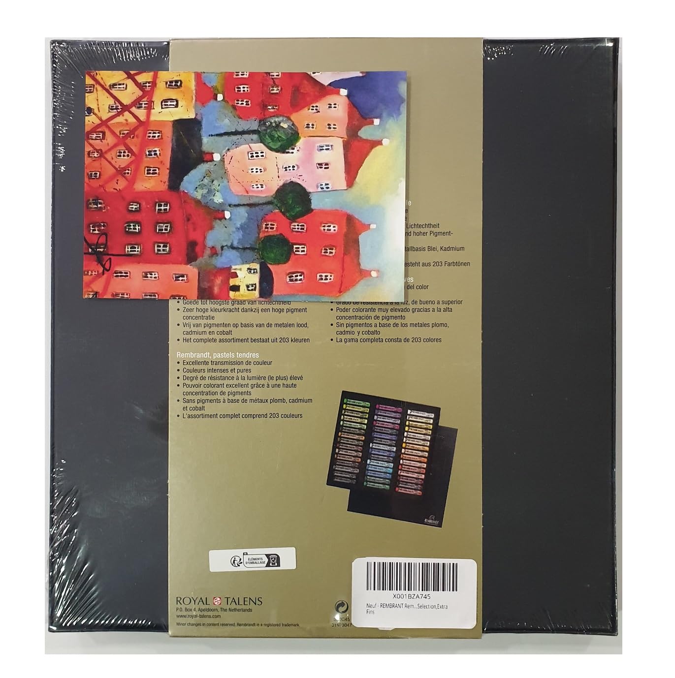 REMBRANT Rembrandt Soft Pastel boîte de 45 Pastel General Selection,Extra Fins