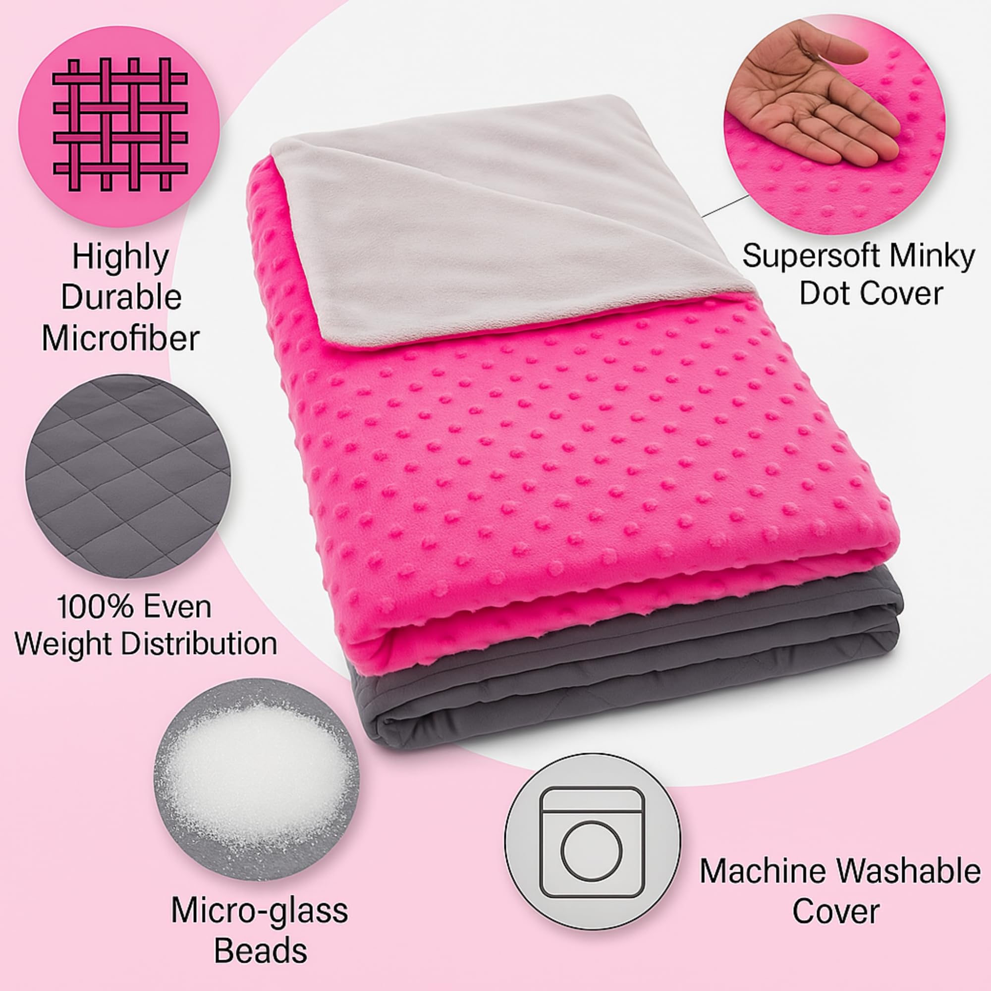 Amazon.com: hazli Super-Soft Kids Weighted Blanket 5 Pounds