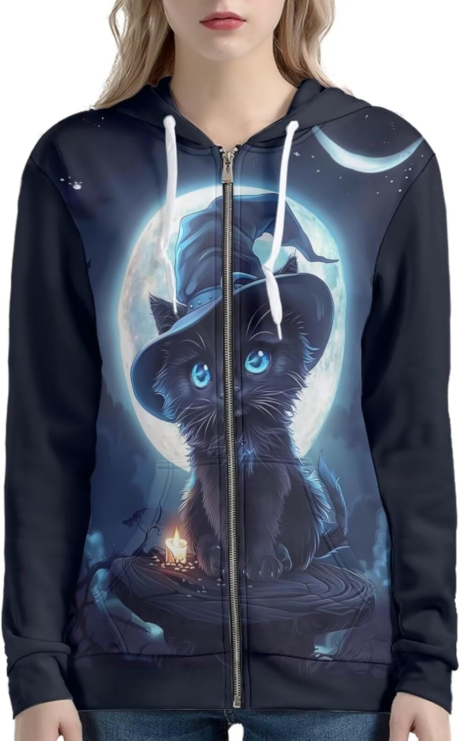 Upetstory Womens Zip Up Hoodie Jacket Fashion Sweatshirts - Image 4