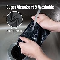 Vista 3 de loukin Paquete de 4 paños de limpieza magnéticos de pizarra blanca, paño de limpieza de borrado en seco para uso en aula, hogar y oficina