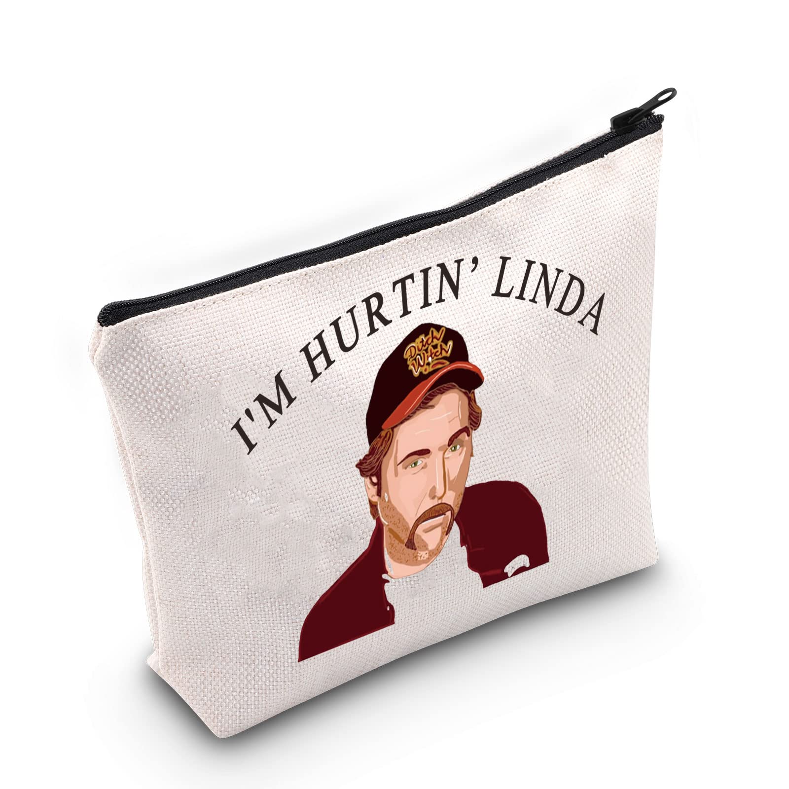 LEVLO Doyle Hargraves Cosmetic Make Up Bag Dwight Yoakum Quote Inspired Gift I'm Hurtin' Linda Makeup Zipper Pouch Bag For Friend Family (I'm Hurtin'