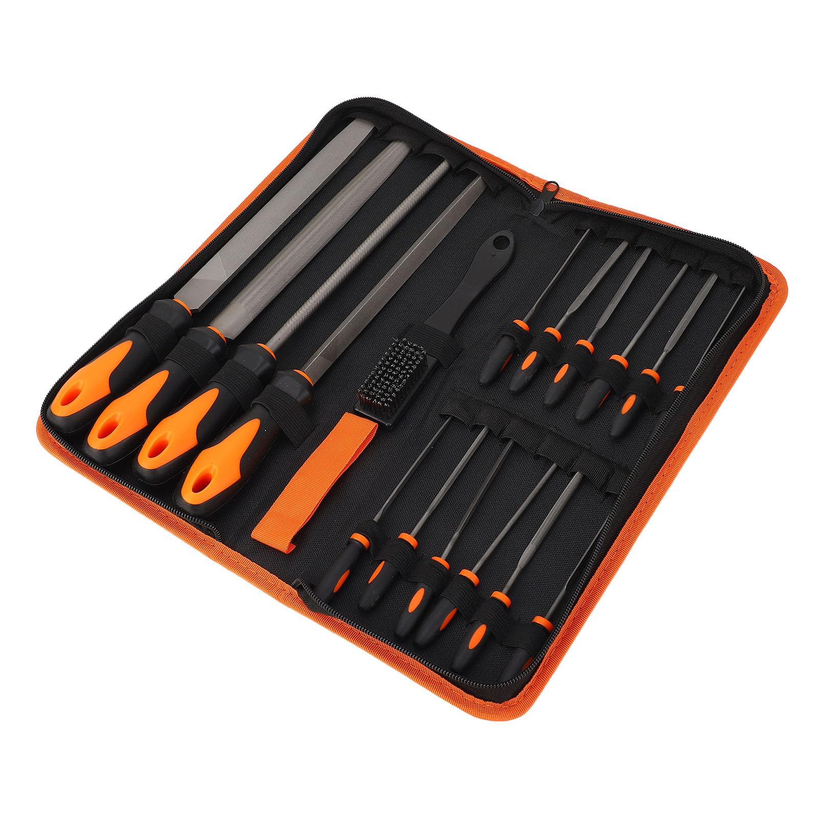 Juego de Limas de Metal Profesionales 18 Piezas Acero T12 para Proyectos Madera, Práctico para Carpinteros y Entusiastas, Estuche Almacenamiento Portátil Incluido