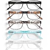 Gaoye Professional Reading Glasses for All Day - Computer Readers with Blue Light Protection - Value Pack