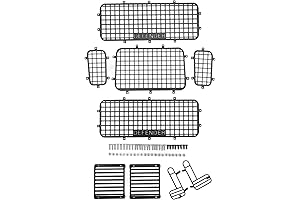 SUNGOOYUE TRX4 DEFENDER ACCESSORIES Metal Window Mesh