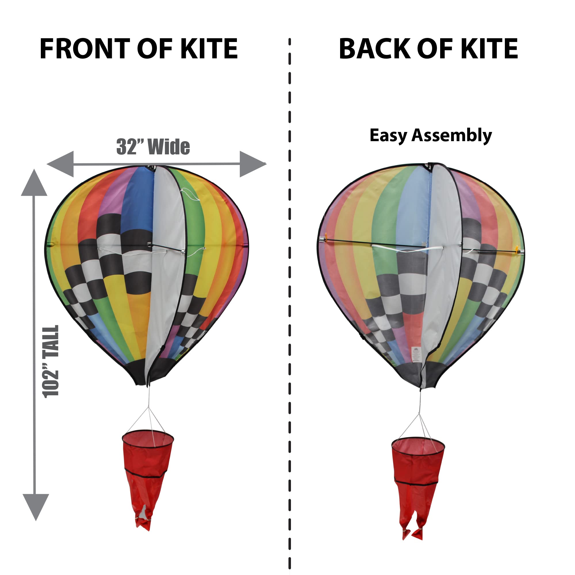 Amazon.com: WindNSun Hot Air Balloon Supersized Nylon Kite
