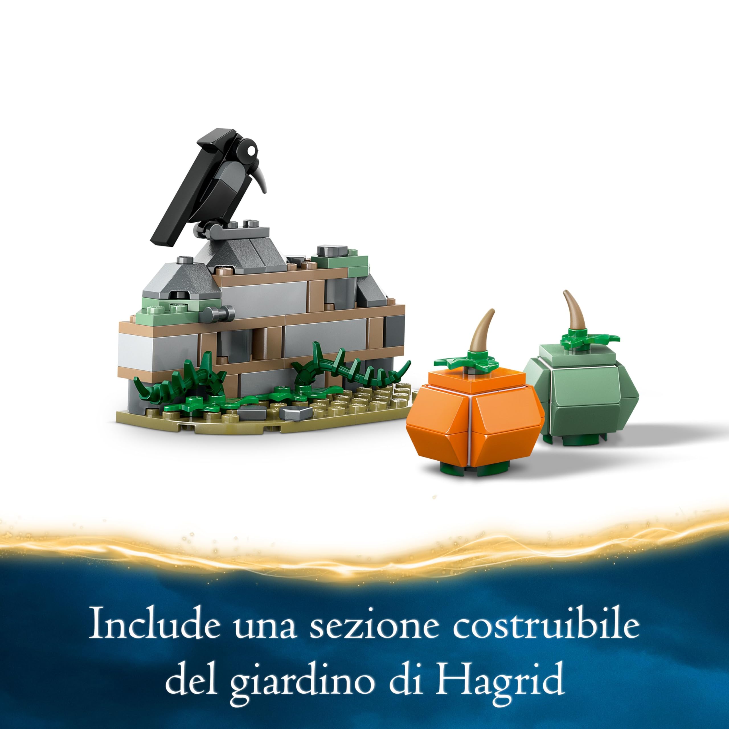 LEGO Harry Potter Fierobecco, Figura di Ippogrifo Giocattolo da Costruire con Parti Snodabili, Creatura Magica da Collezione, Giochi Creativi per Bambini, Bambine, Ragazzi e Ragazze da 9 Anni 76427