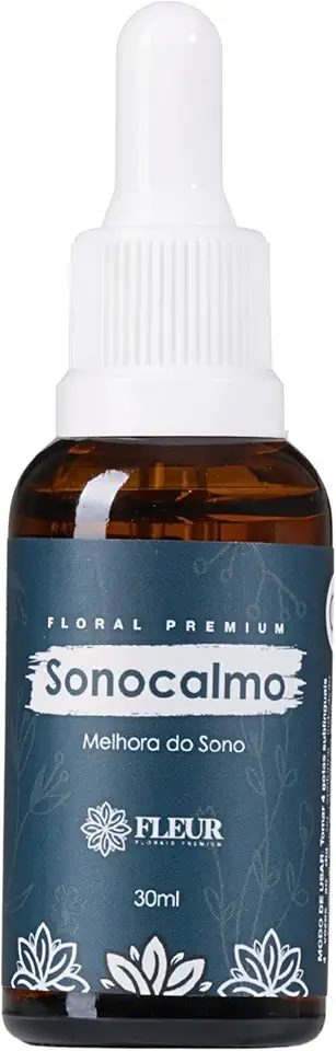Fleur, Sonocalmo, Floral de Bach premium, para relaxamento e melhora do sono, Conta-gotas, Fórmula natural, Terapia alternativa, 30ml