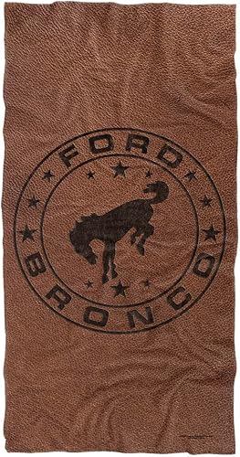 LOGOVISION Ford - Toalla de playa 30 x 60 pulgadas estilo vintage de cuero Bronco toalla de playa con logotipo de cuero