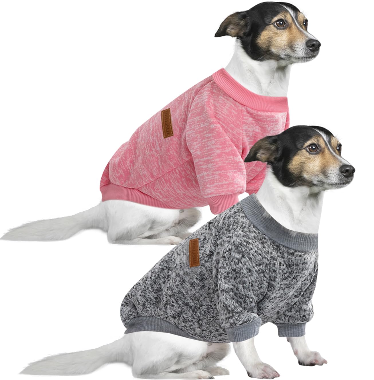 Jersey Perro Pequeño Sudaderas para Perros Jersey Chihuahua Jersey Gato, Es un Tejido Bastante Cómodo, Suave y Cálido para el Animal y Fácil de Poner (Azul+Morado,M) — view 34