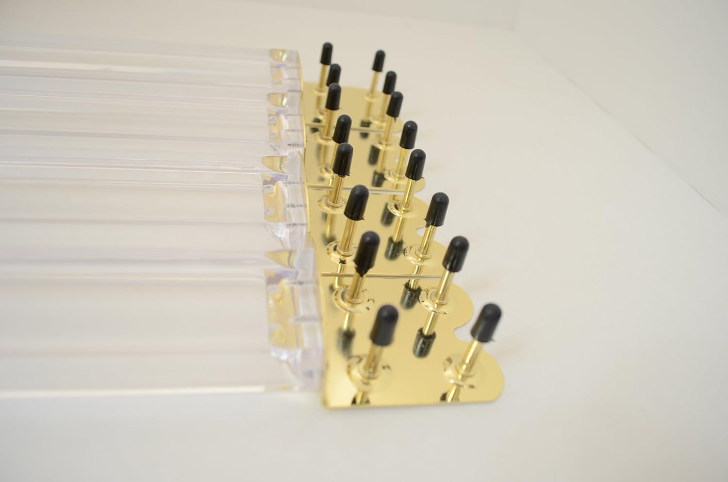 Clear Lucite Mahjong Mah Jongg Game Racks 18'' with 100 Pcs Coins (5 Colors)