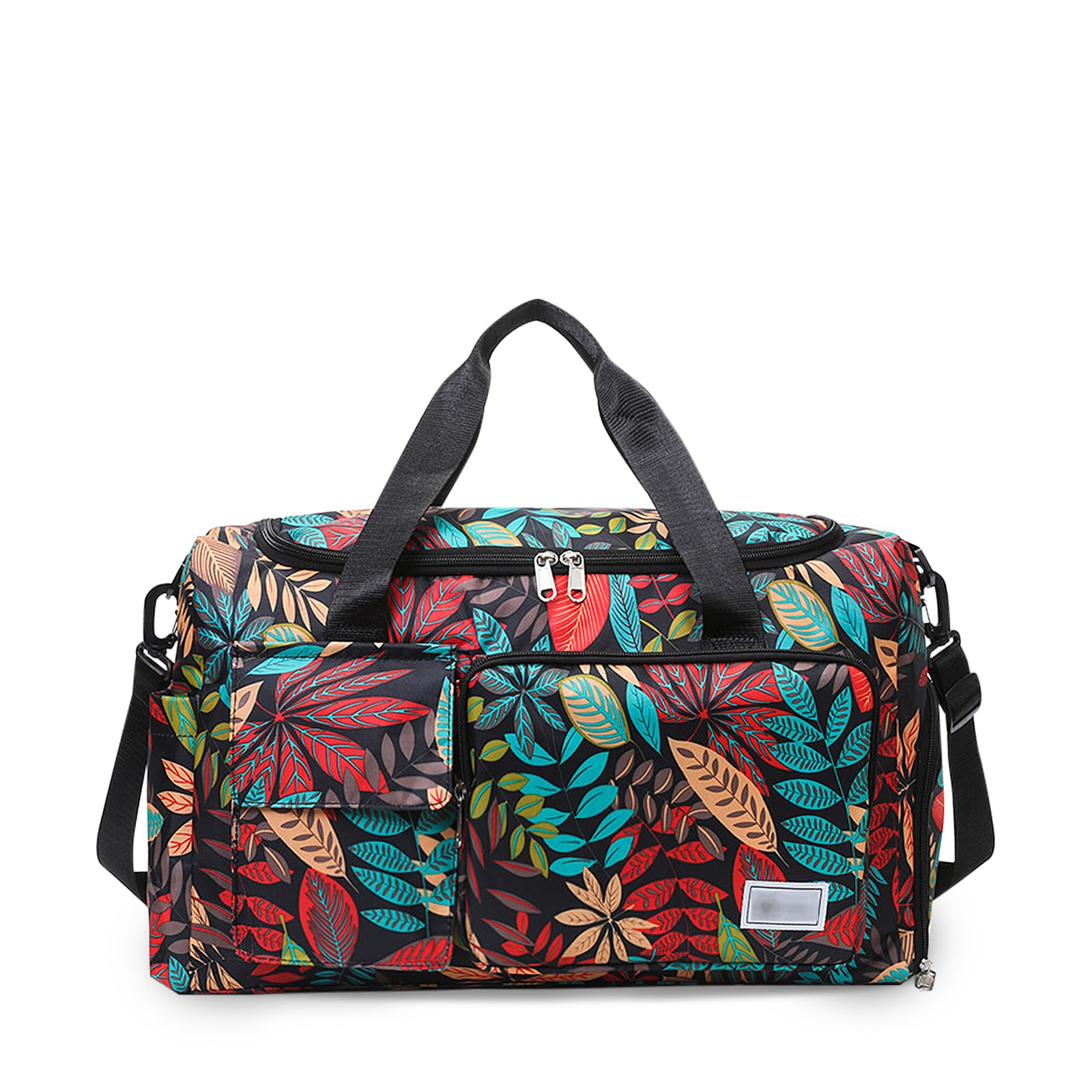 Gym Bag for Women with Shoe Compartment & Wet Pocket, Foldable Large Travel Duffel Bag for Gym, Swimming, Yoga, Weekend Trips, Camping & Sports Training
